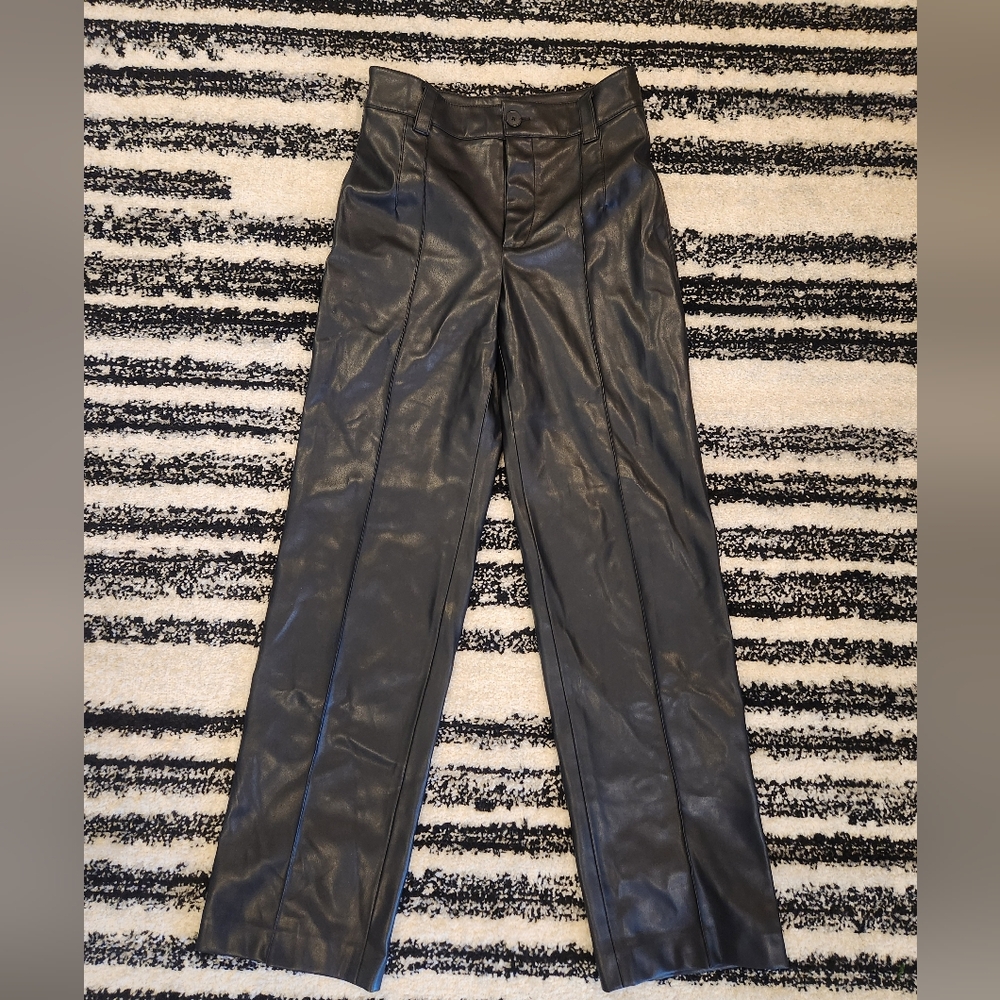 Zara, Faux Leather Pants - Size S